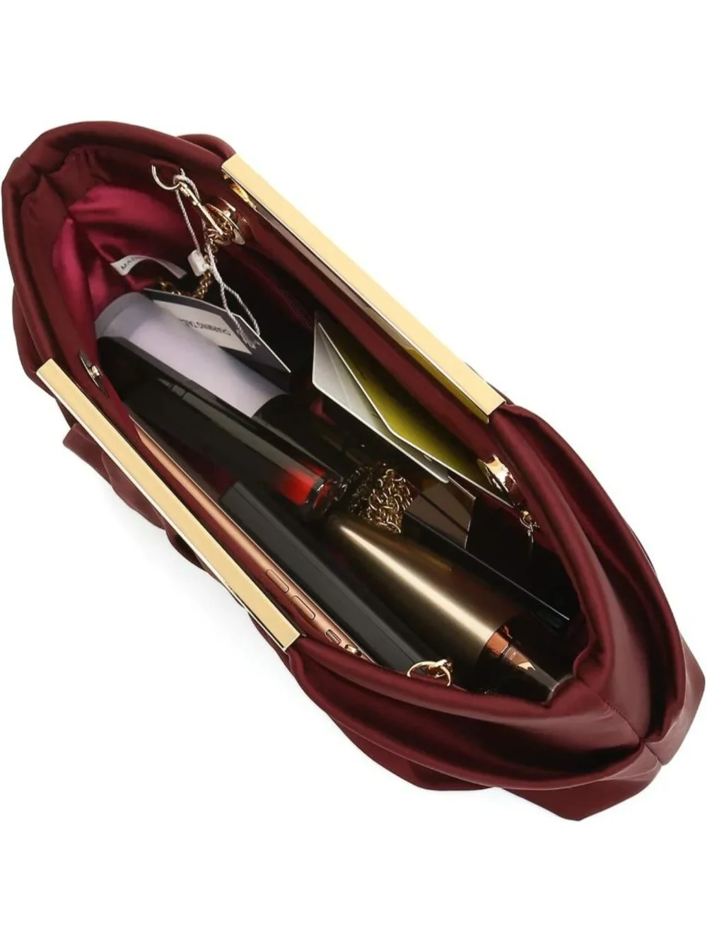 👜Women's Burgundy Pleated Satin Elegant Evening Clutch Formal Wedding Purse